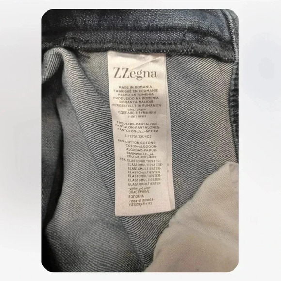 Zzenga Luxury Narrow Fit Low Rise  Medium Wash Straight Leg Size 34 - Picture 4 of 11